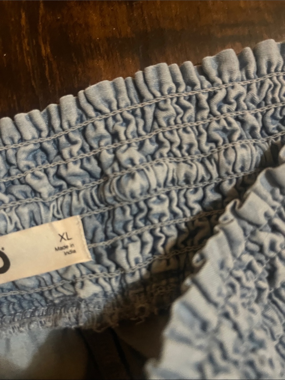 SO Light Blue Smocked Waist Wide Leg Pants - Picture 3 of 7